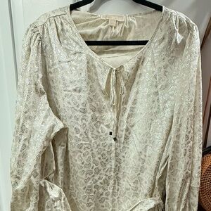 Michael Kors Cream Patterned Dress